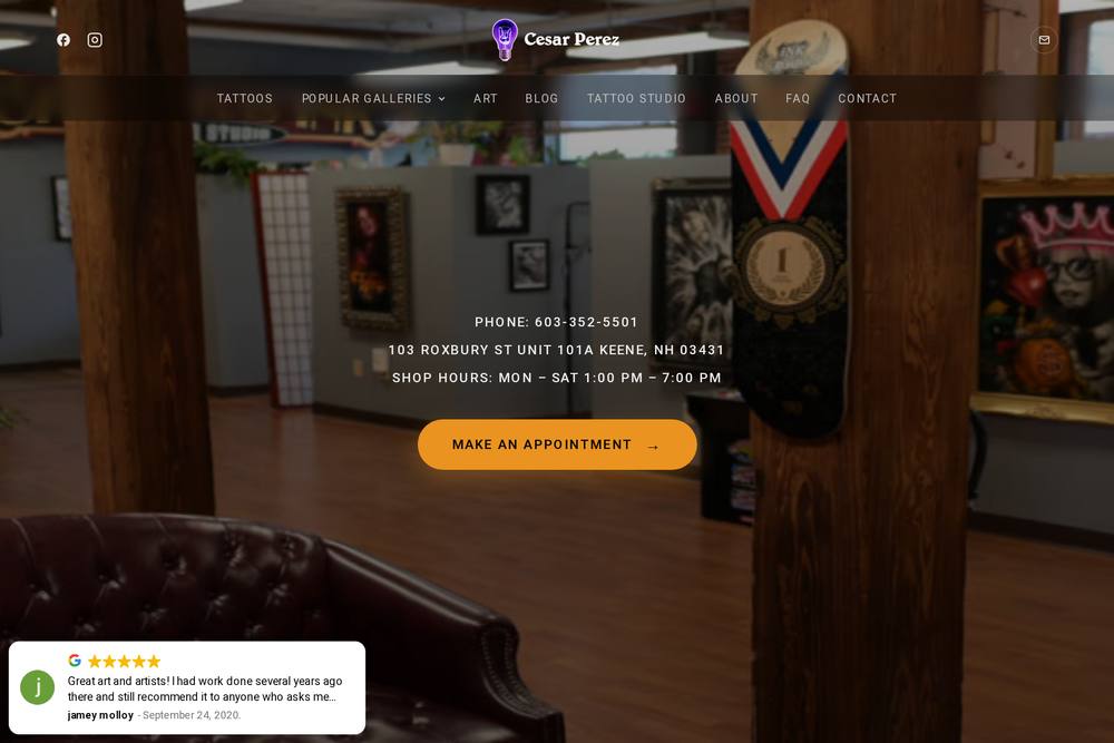 Cesar Perez — TattooNOW site