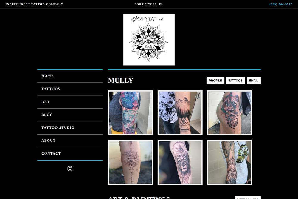 Independent Tattoo Company website
