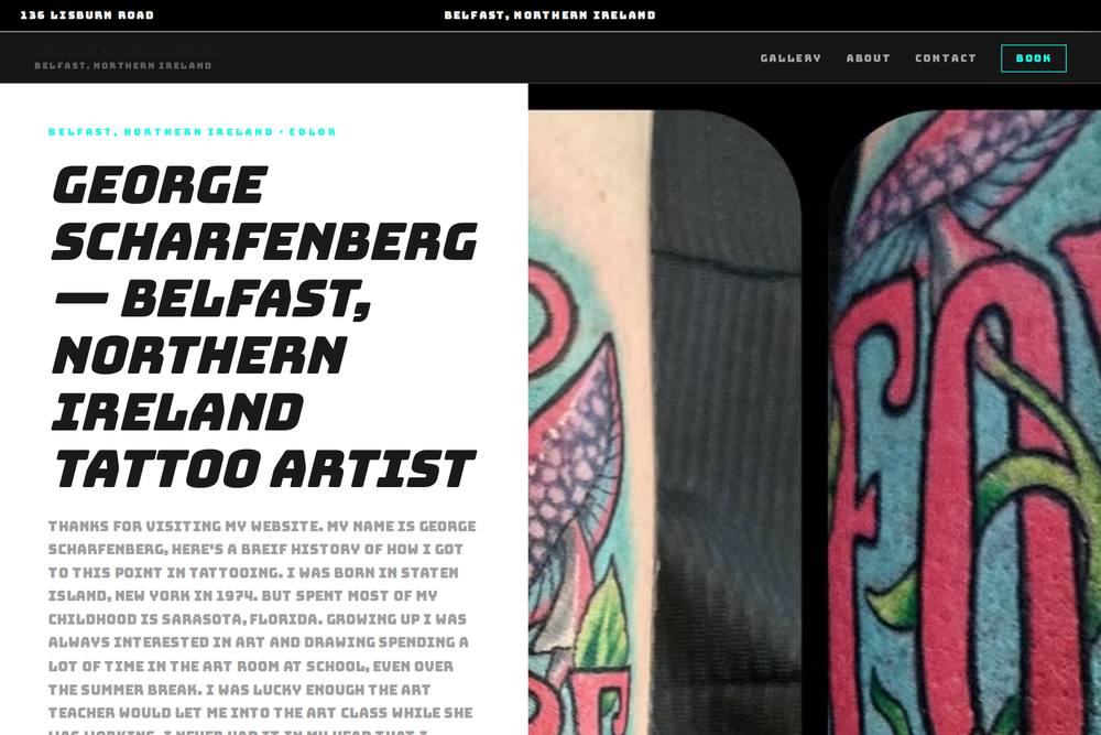 Tattoos by George website